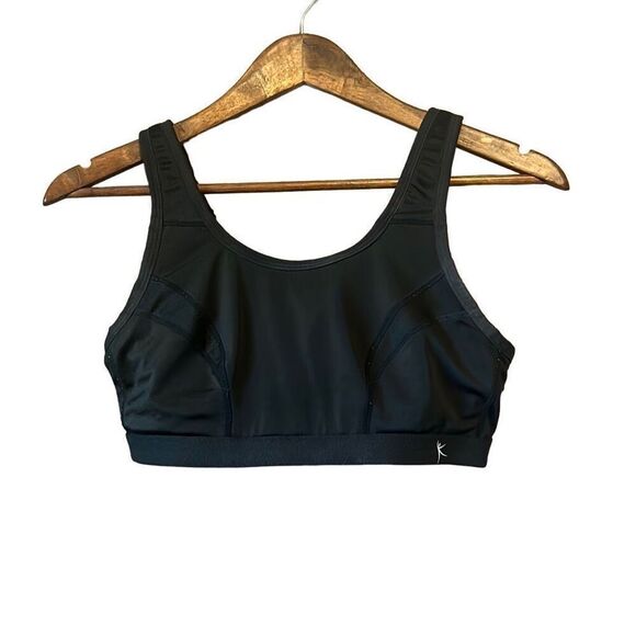 Danskin Now Black Sports Bra Medium Impact Workout Activewear - Picture 1 of 5